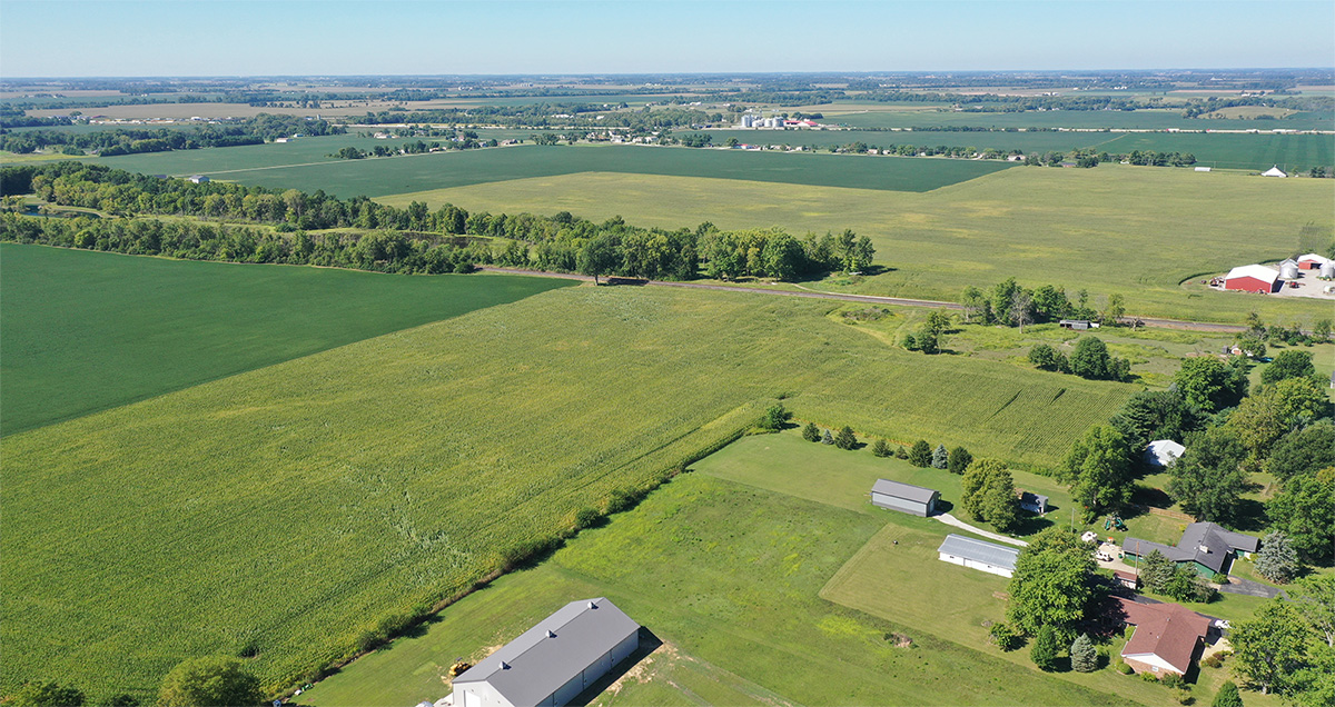 aerial photo of site