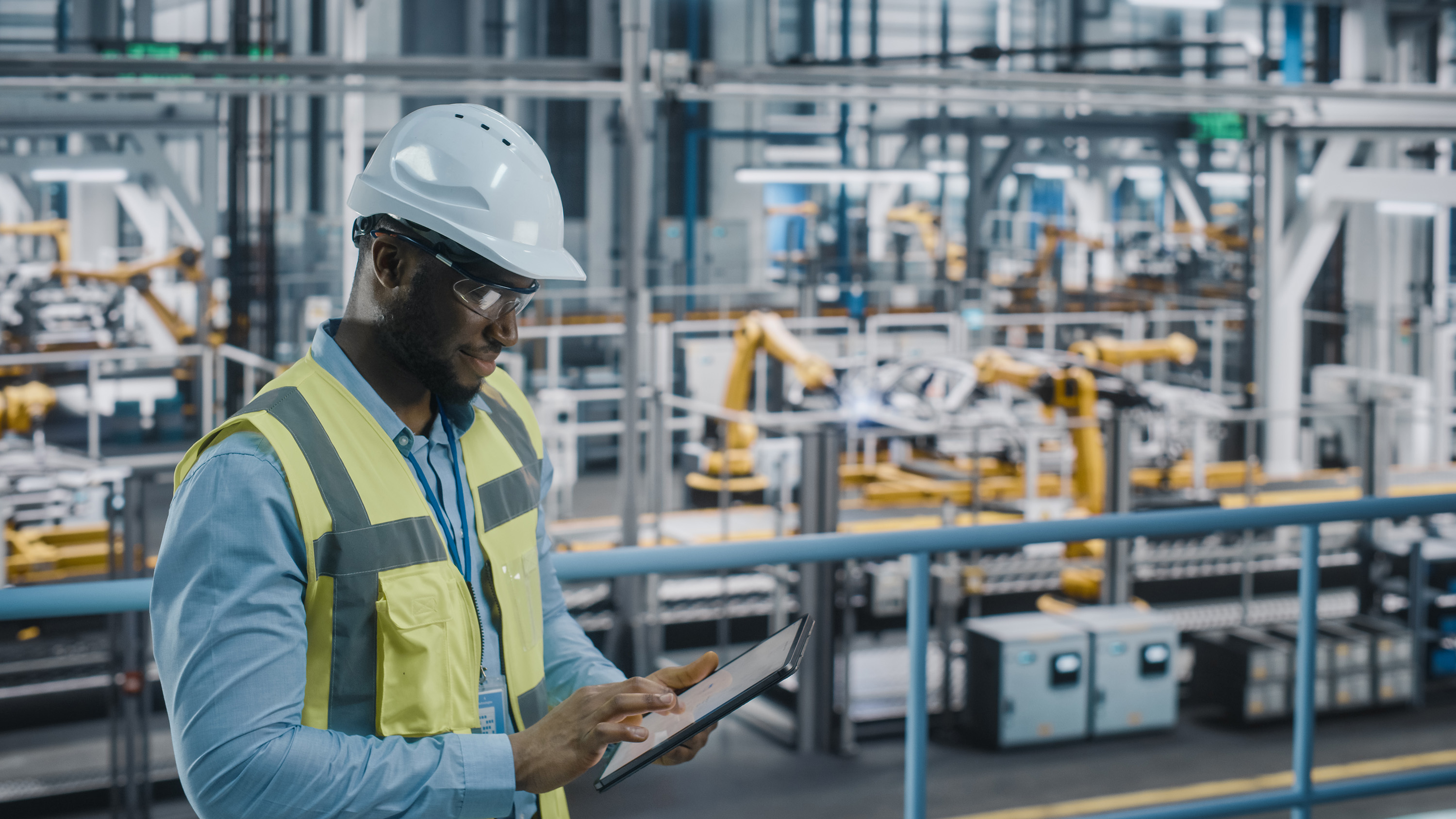 worker in industrial setting