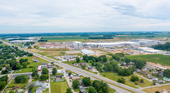 aerial photo of Kokomo area