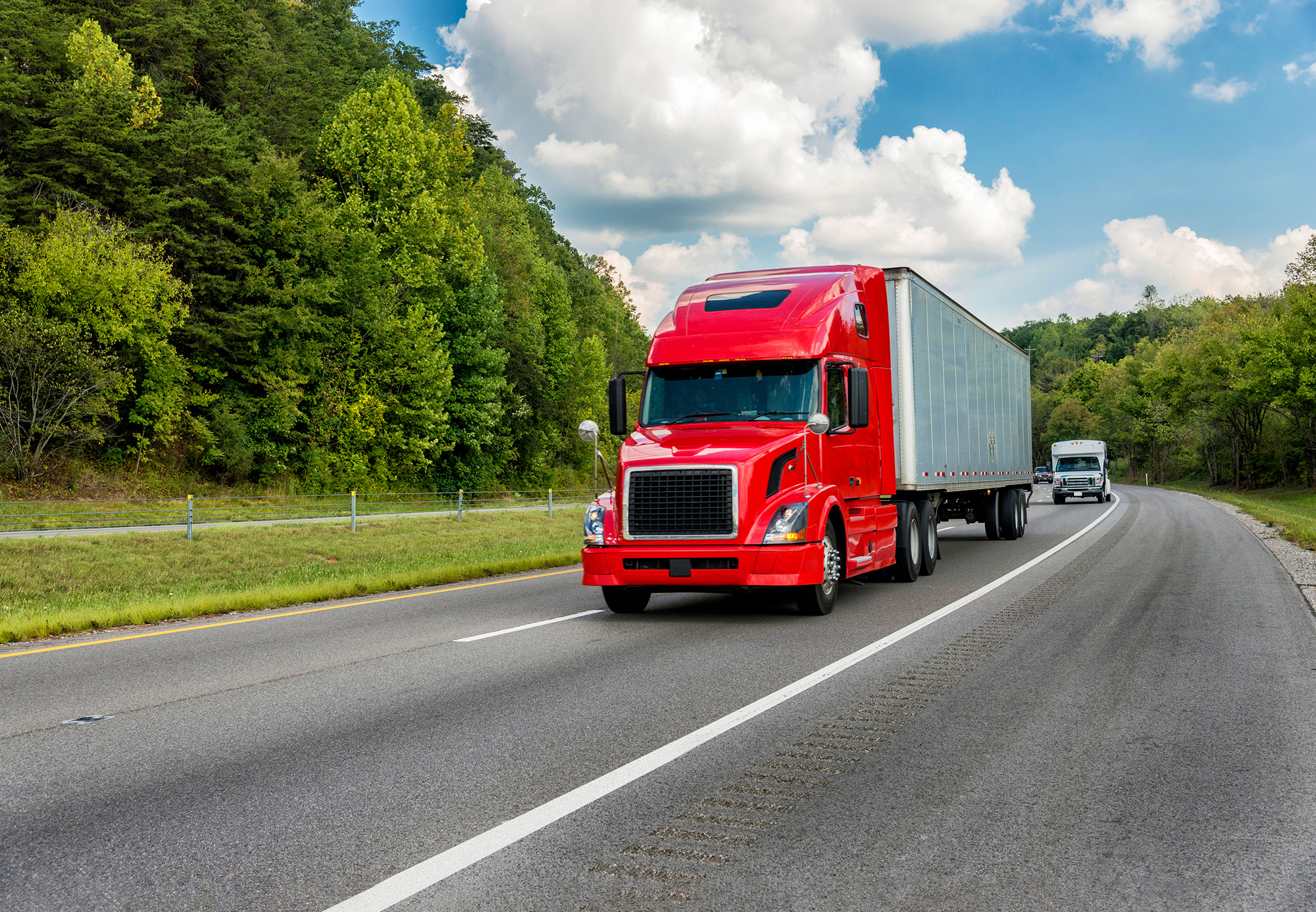 trucks on highway